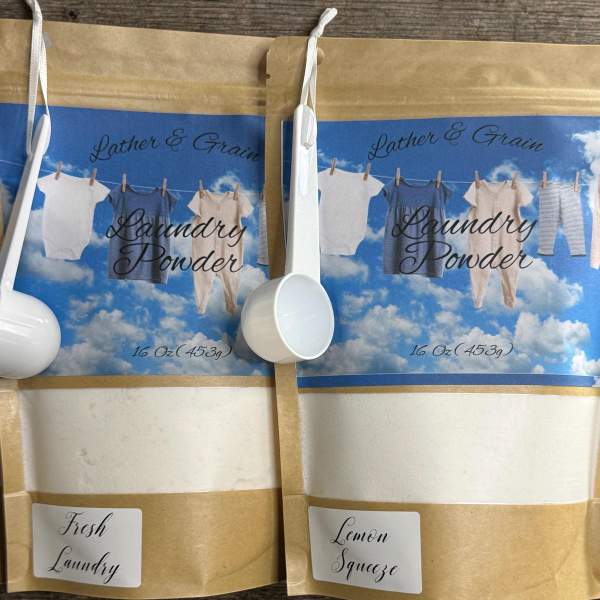 1 Pound Natural Laundry Powder- Many Scents to Choose From