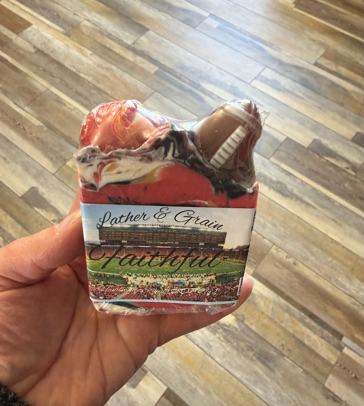 Bird Gang Football Soap – Scented in Irish Spring ~ Great Sports Fan Gift! Handmade Tallow and Goat Milk Soap