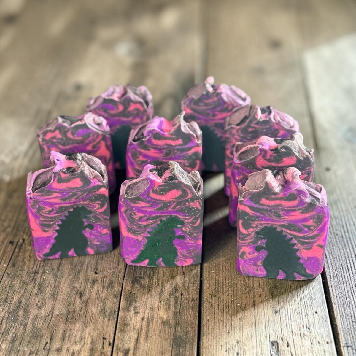 Mothman Themed Soap. Lamplight Lather- Scented in Crystal Surf. Made with Tallow and Goat Milk