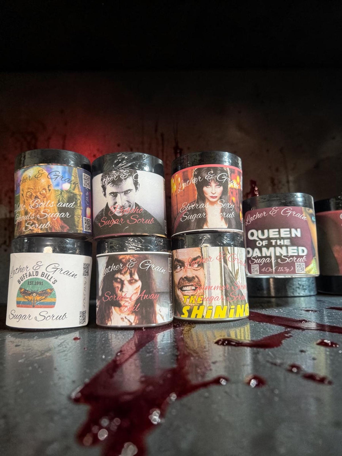 Horror Themed Moisturizing Body Spray, Many Scary, Serial Killer Movie Characters-