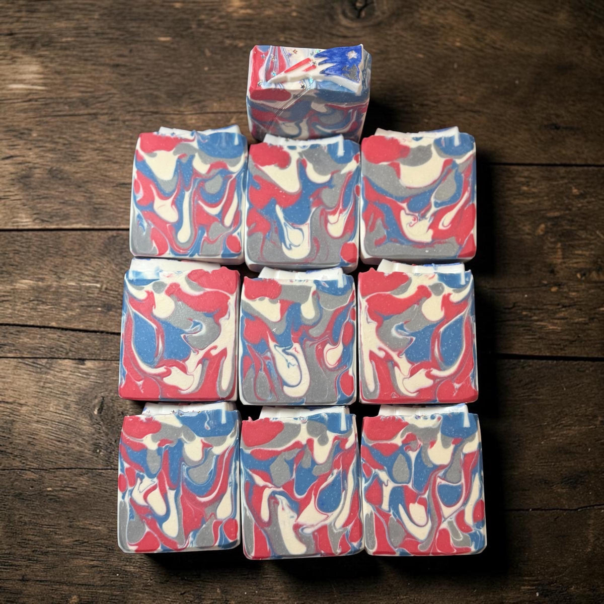 Pats Fan Football Soap – Scented in Aqua Di Gio- Great Sports Fan Gift! Handmade Tallow and Goat Milk Soap