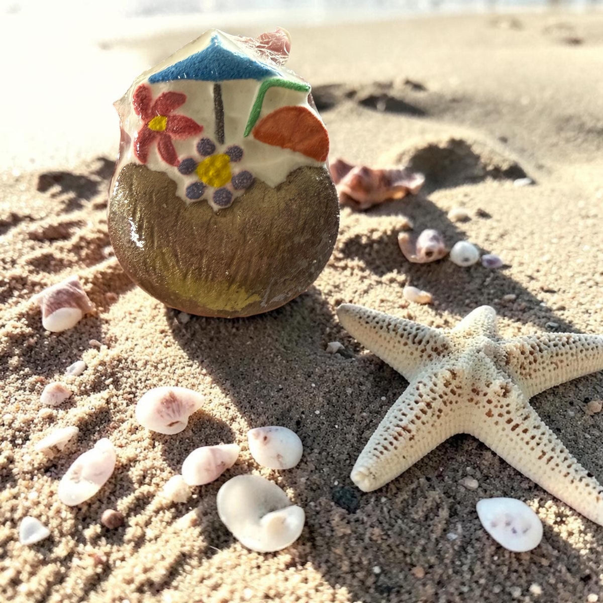 Tipsy Tiki Buttermilk Bath Bombs. Perfect for Summertime Fun