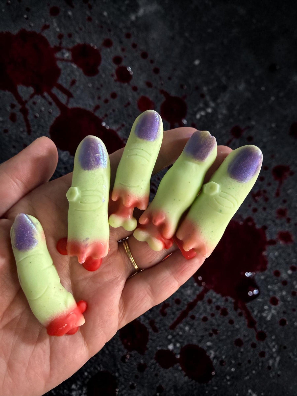 Bloody Zombie Fingers: Horror Shape Tarts- Long Lasting Summerween Scents