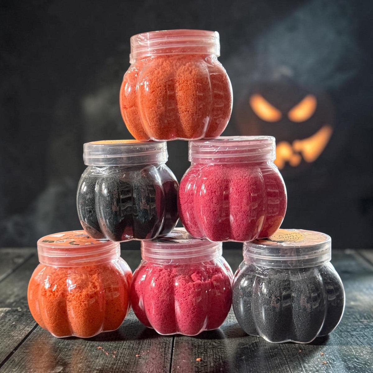 Shimmering Pumpkin Bath Bomb Dust  ~Made with Rich Cocoa Butter and Creamy Buttermilk, Multiple Spooky Scents to Choose From