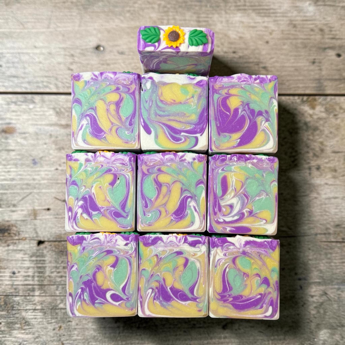 Sunny Days Bar Soap- Scented in Garden Path Made with Tallow and Goat Milk