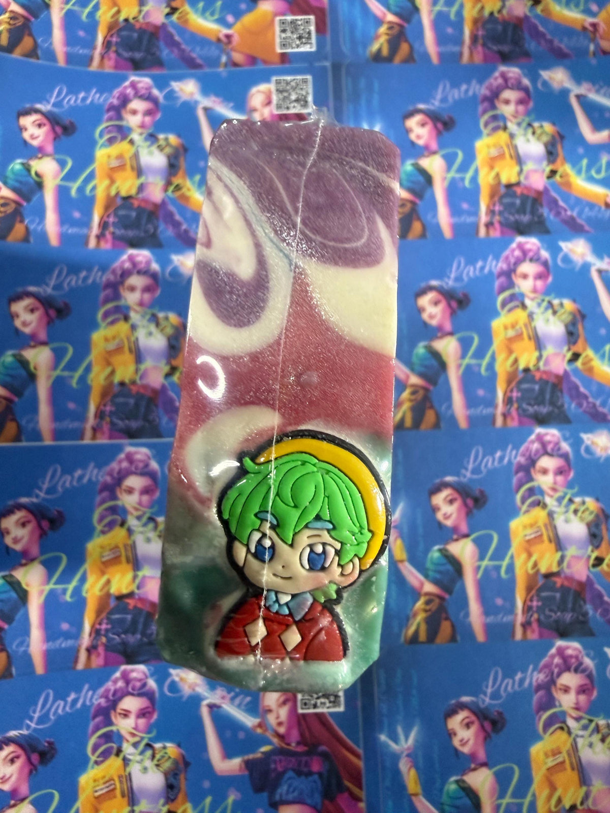 The Huntress Soap. Scented in Watermelon Jolly Rancher with Silicone Charm on Top