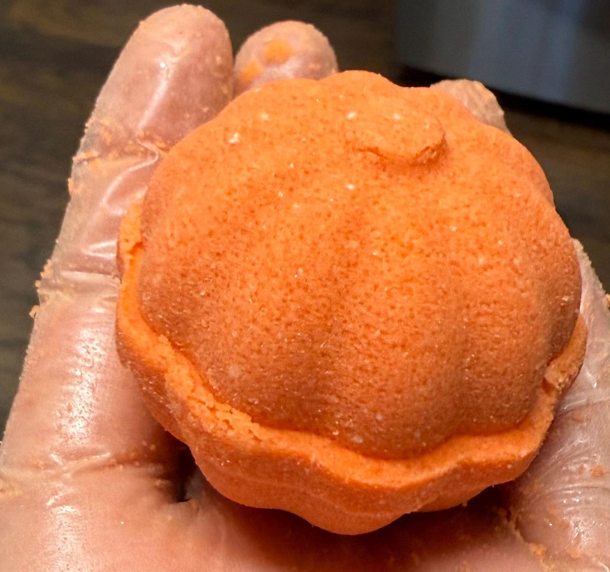 3D Pumpkin Buttermilk Bath Bomb – Pumpkin Spice Latte Fall Inspired Halloween