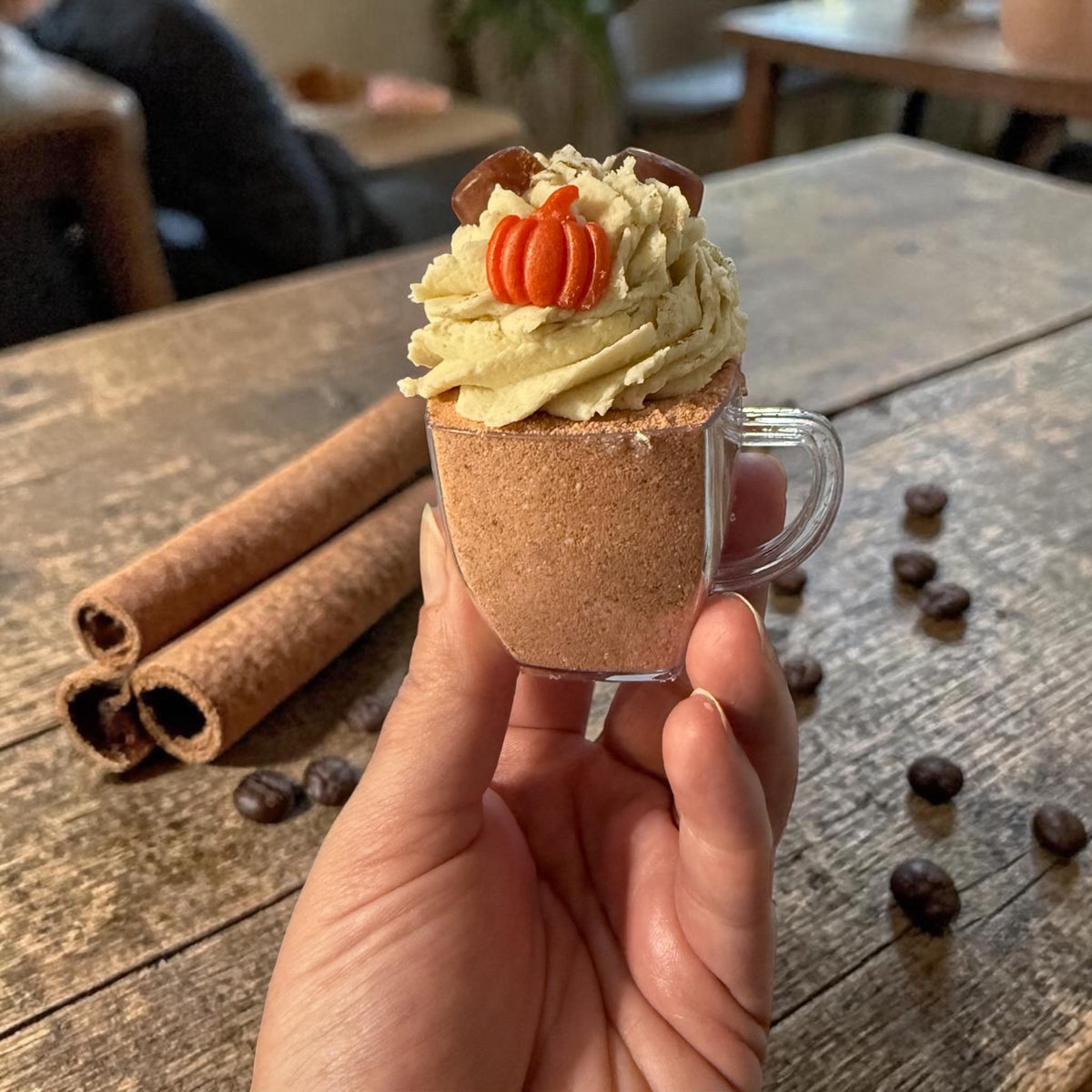Espresso Bath Bomb- Topped with Bubble Frosting and Soap Coffee Beans