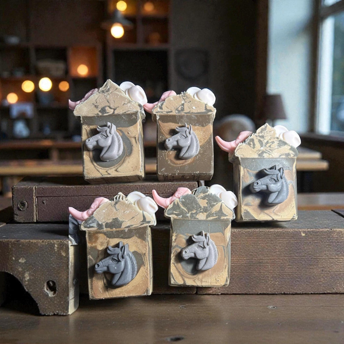 Cowboy/ Cowgirl themed Wild Mustang Soap. Handmade with Tallow