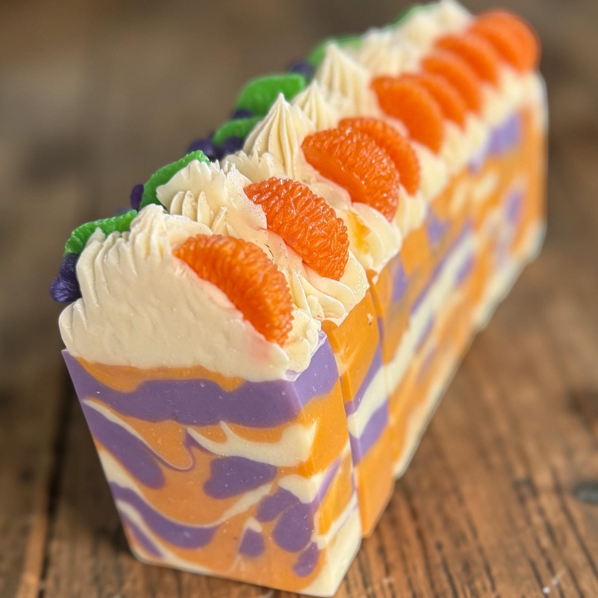 Clementine Lavender Soap – Tallow, Goat Milk, Cold Process Bar