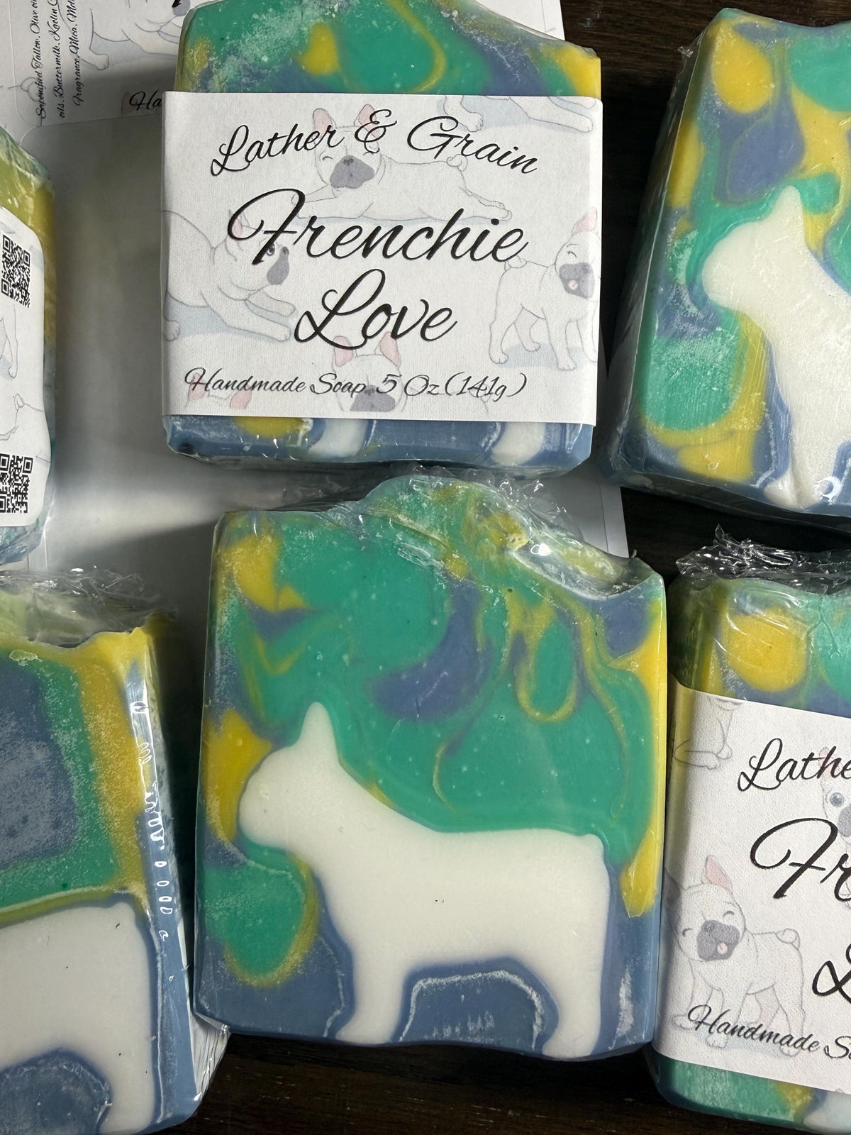Frenchie Love Soap- French Bulldog - Made with Tallow and Buttermilk: Tropical Temptation Scent