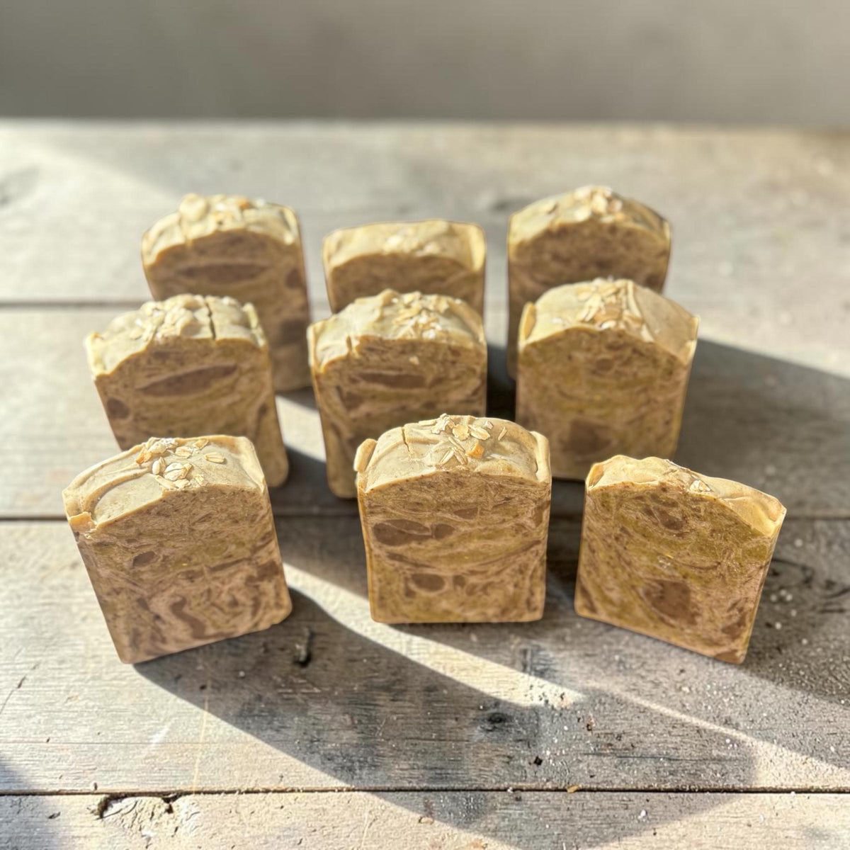 Banana Oatmeal Goat Milk Soap- Lightly Scented