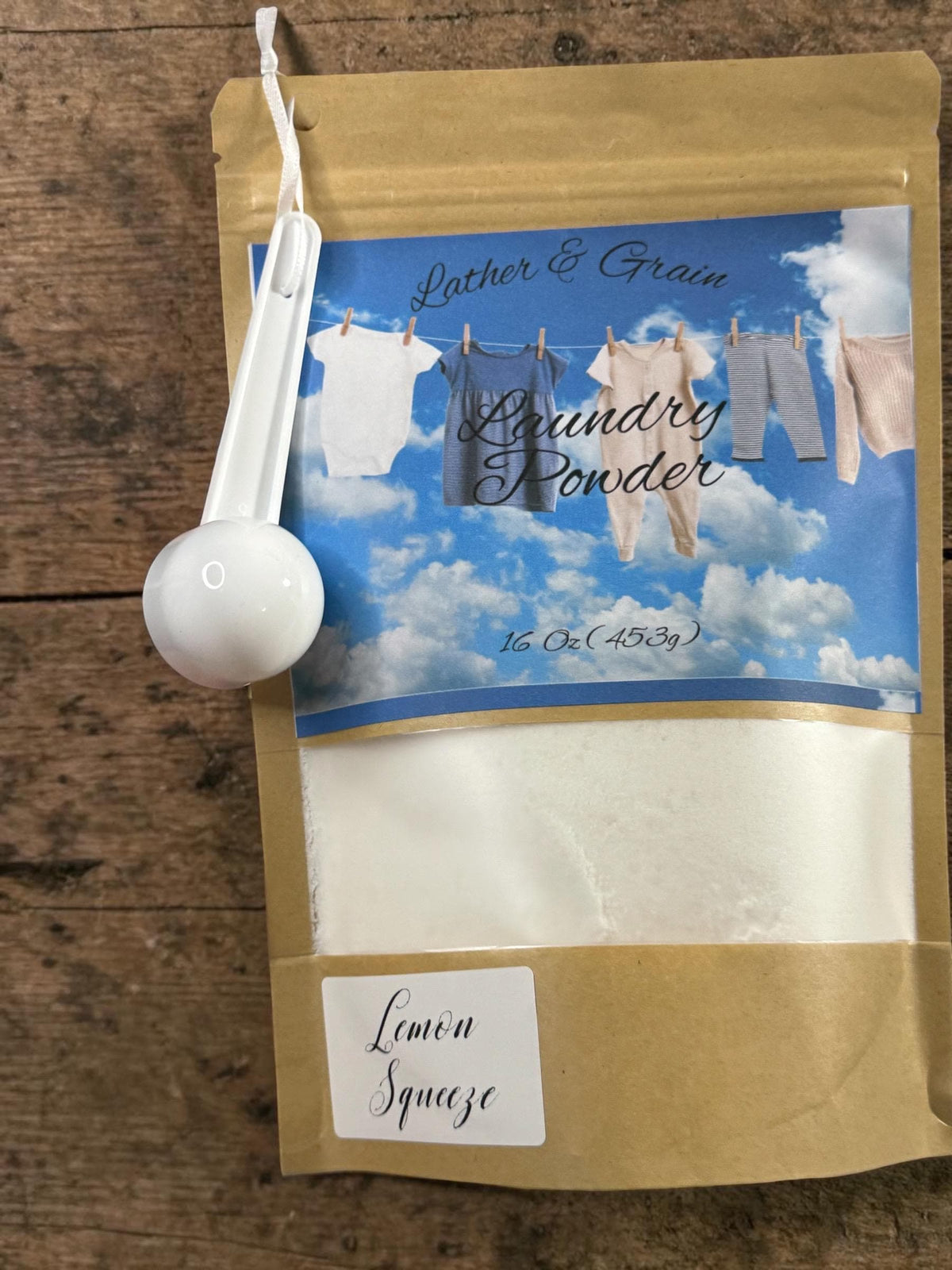 1 Pound Natural Laundry Powder- Many Scents to Choose From