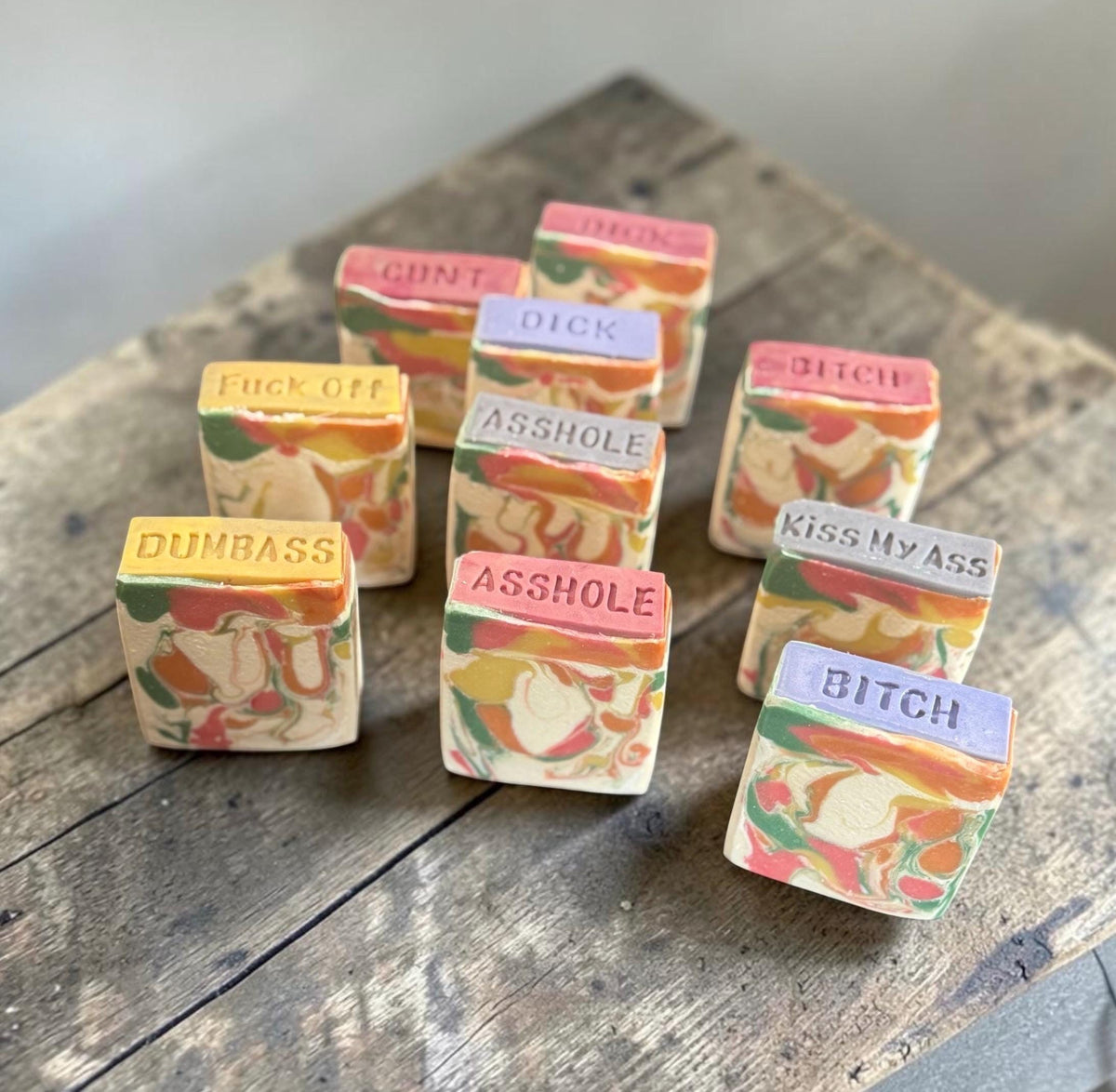 Naughty Words Bar Soap. Tell Them How You Really Feel- Scented in Sex in The Shower