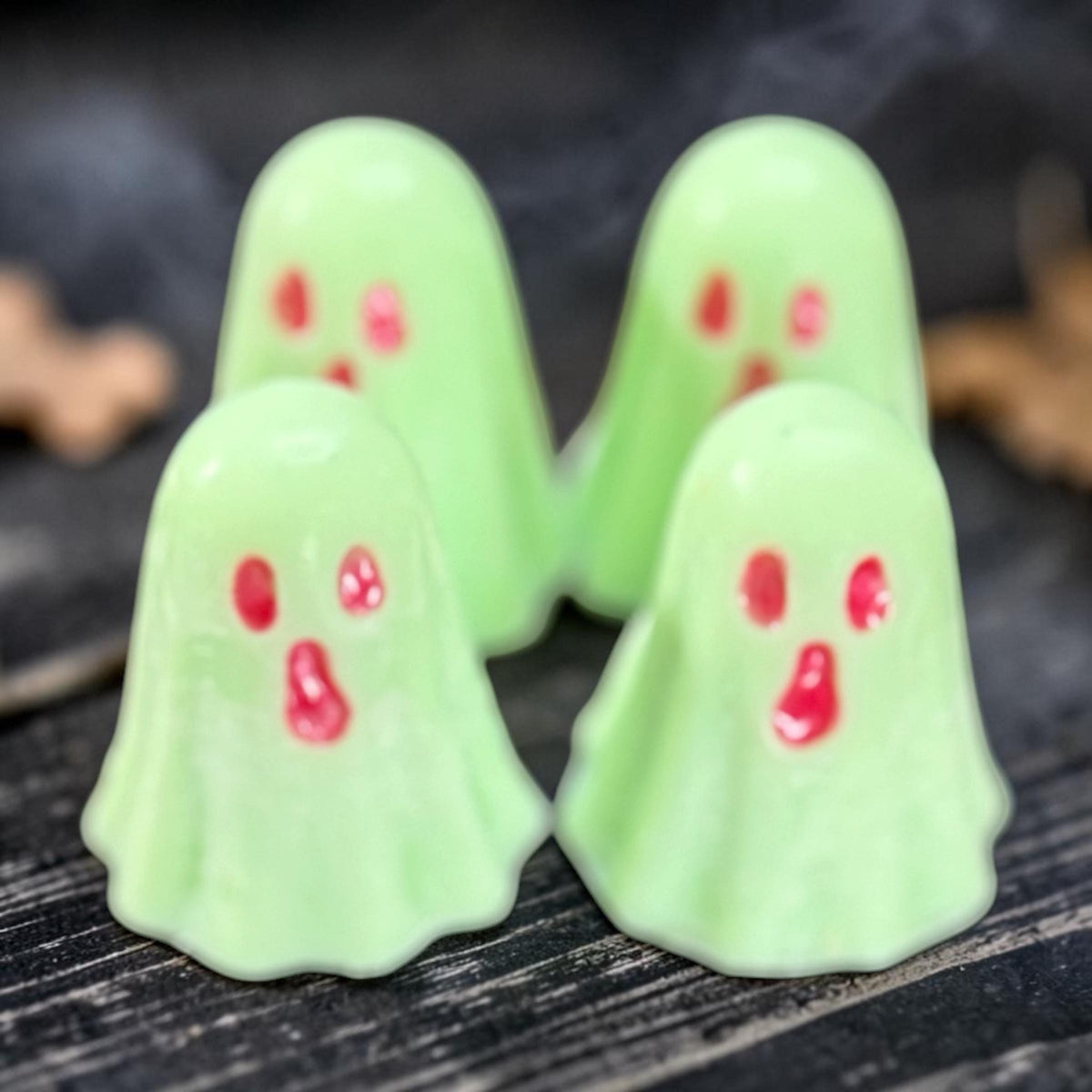 Ghost Shaped Wax Melts: 4 Pack Halloween Fall Scents