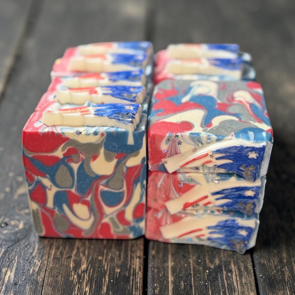 Pats Fan Football Soap – Scented in Aqua Di Gio- Great Sports Fan Gift! Handmade Tallow and Goat Milk Soap