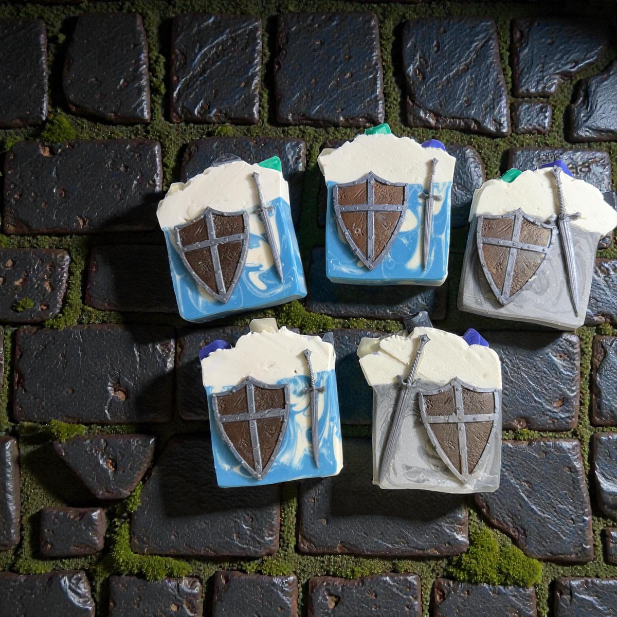 Adventure Fantasy Tallow Soap – Gamer Gift, Dice, Dragon, and Shield Designs
