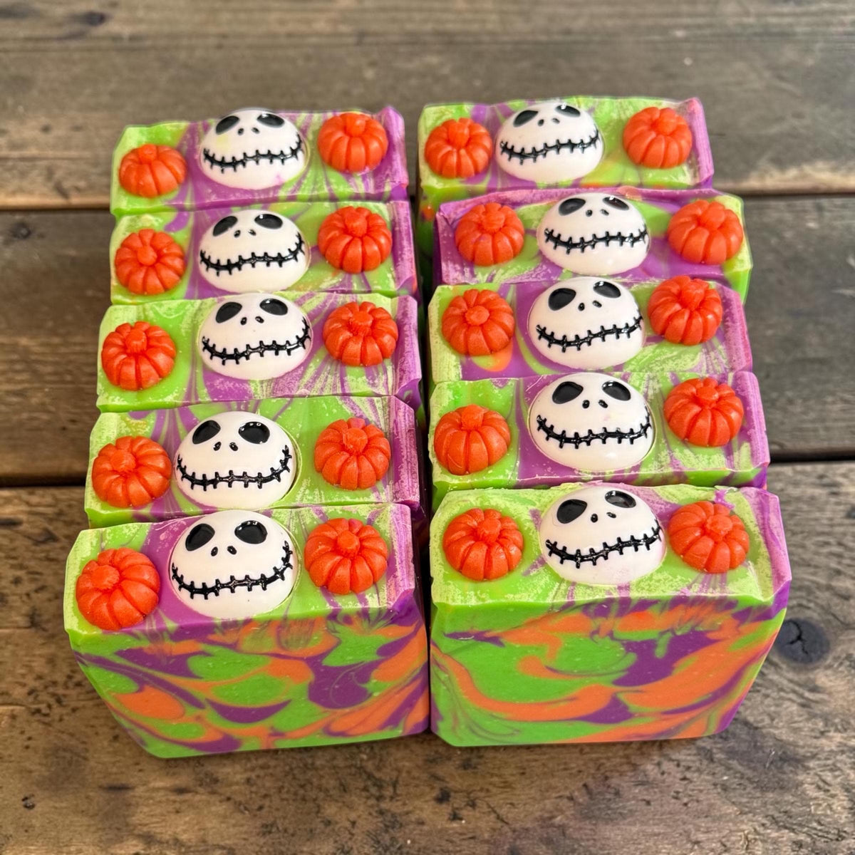 Magic in The Air- Halloween Themed Soap. Scented in Bone Daddy with Resin Charm on Top