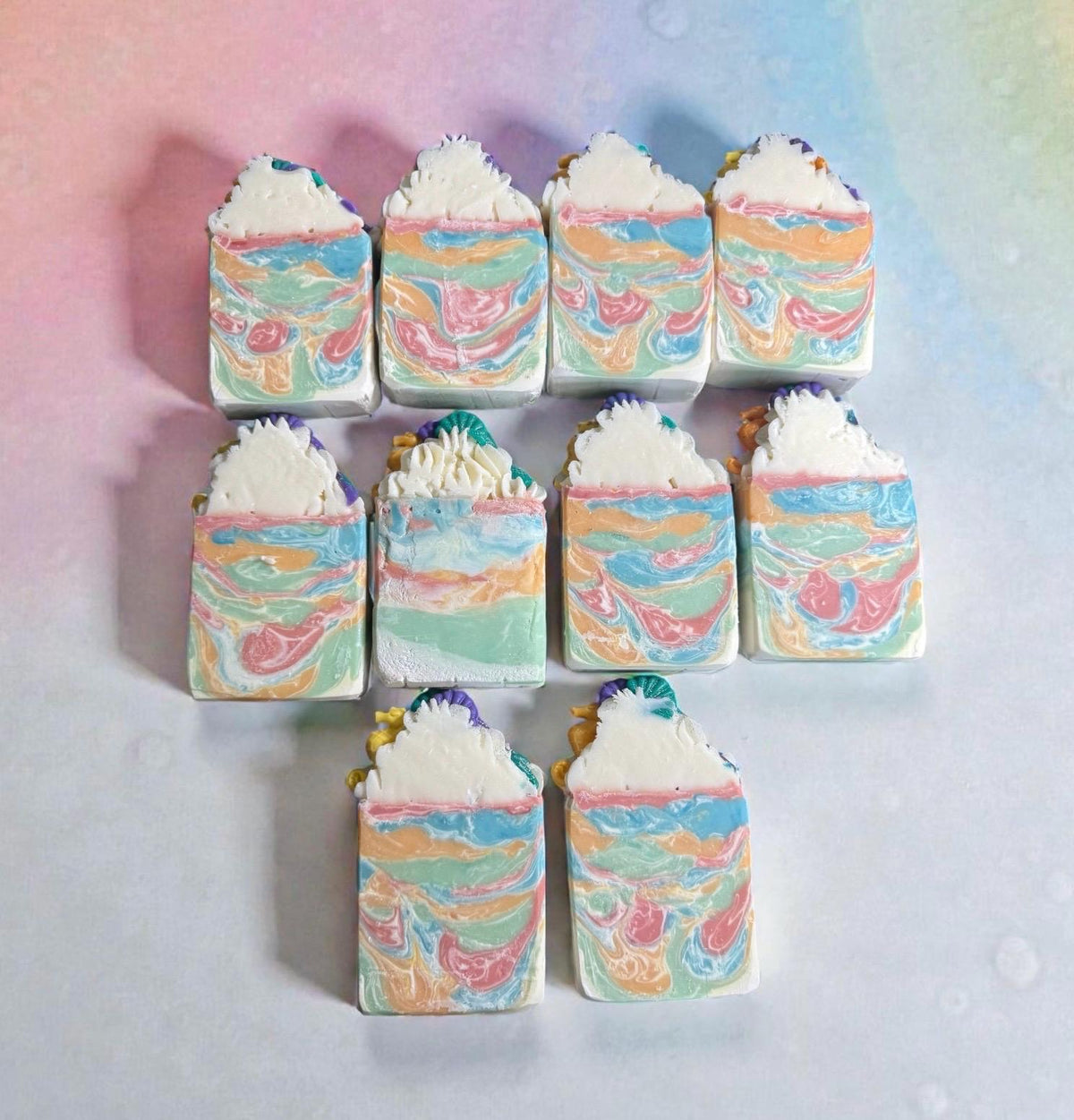 Under the Sea-Mermaid Bar Soap ~ Made with Tallow and Goat Milk -Scented in Volcano Beach