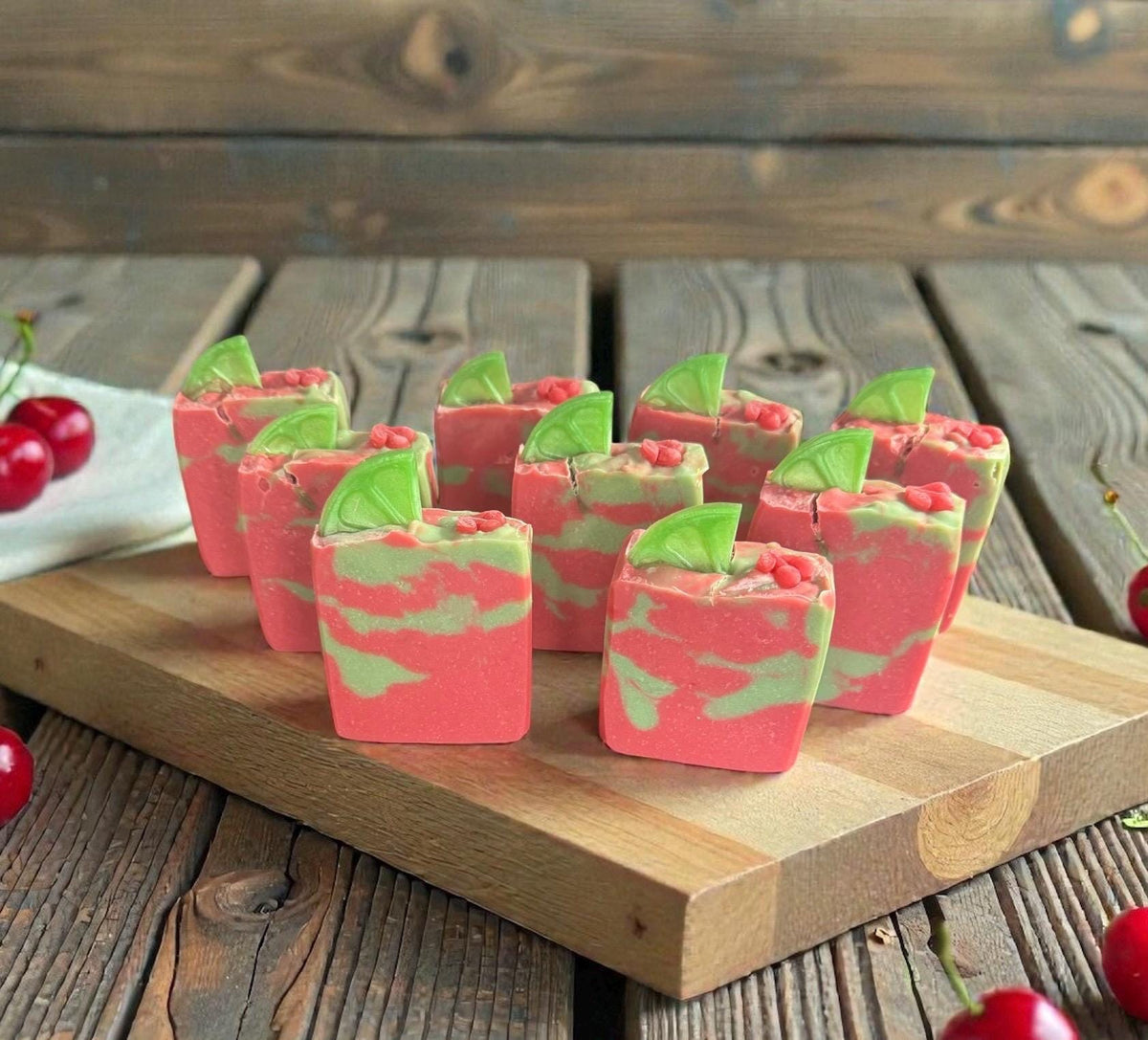 Cherry Limeade Ale Soap – Tallow Cold Process Soap with Buttermilk