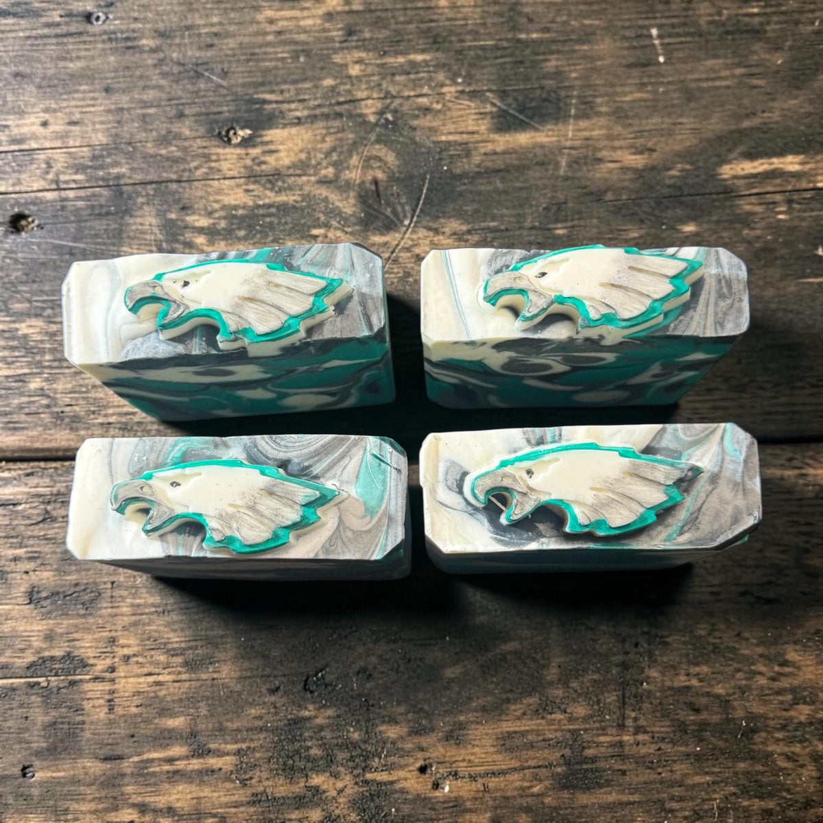 Bird Gang Football Soap – Scented in Irish Spring ~ Great Sports Fan Gift! Handmade Tallow and Goat Milk Soap
