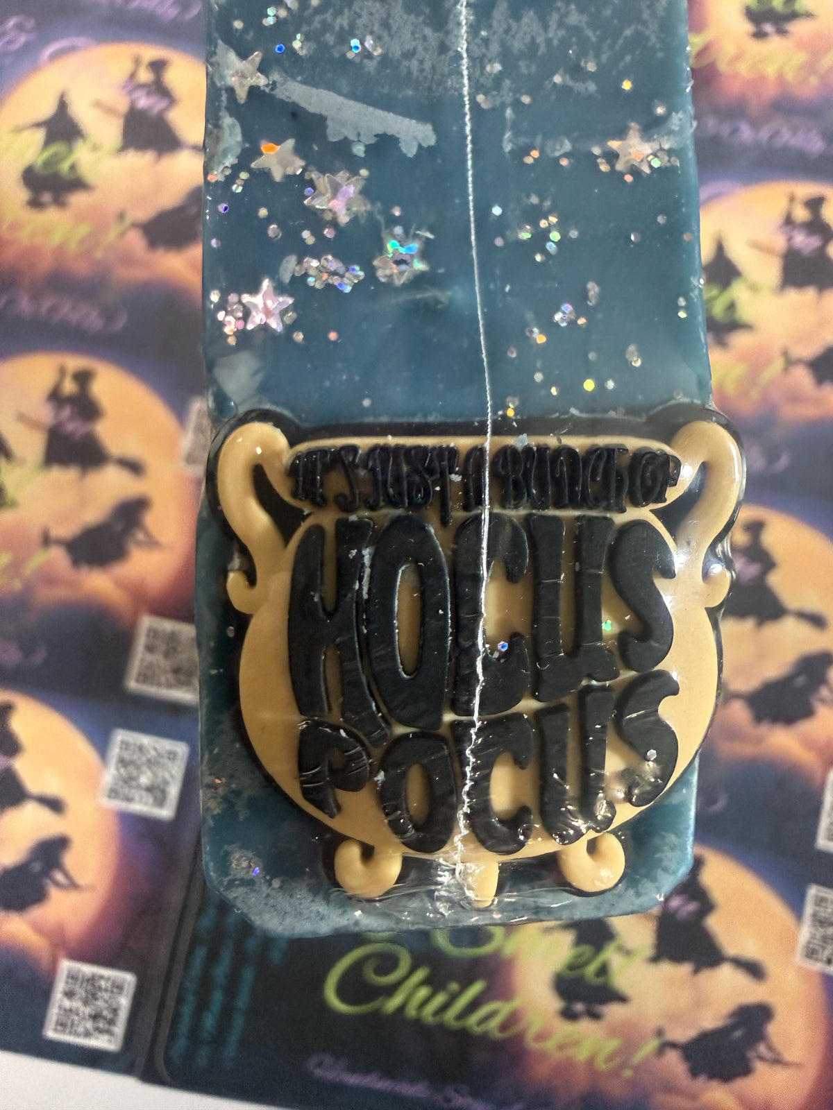 I Smell Children! Halloween Witch Sisters Themed Soap. Scented in Bobbing for Apples with Silicone Charm on Top