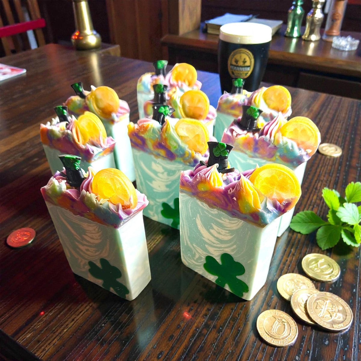 Luck of the Irish Soap Scented in Clover and Aloe. St Patrick’s Day Themed