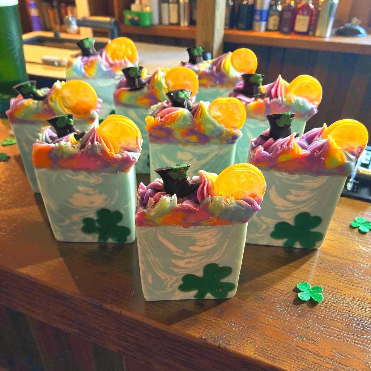 Luck of the Irish Soap Scented in Clover and Aloe. St Patrick’s Day Themed