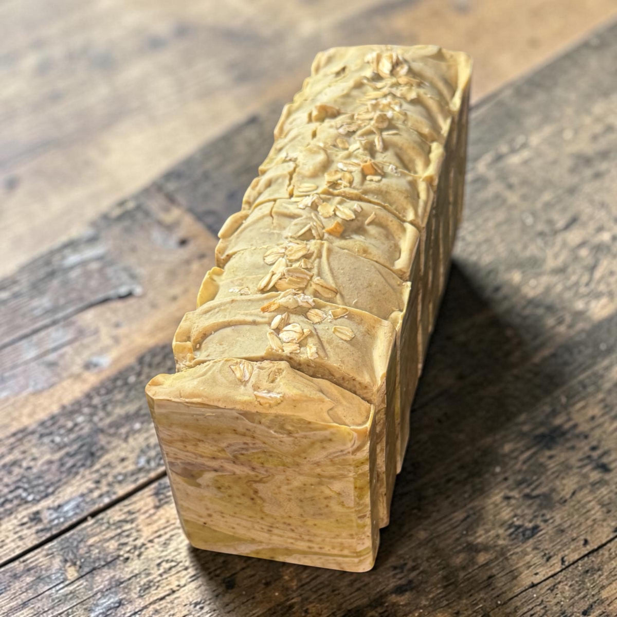 Banana Oatmeal Goat Milk Soap- Lightly Scented