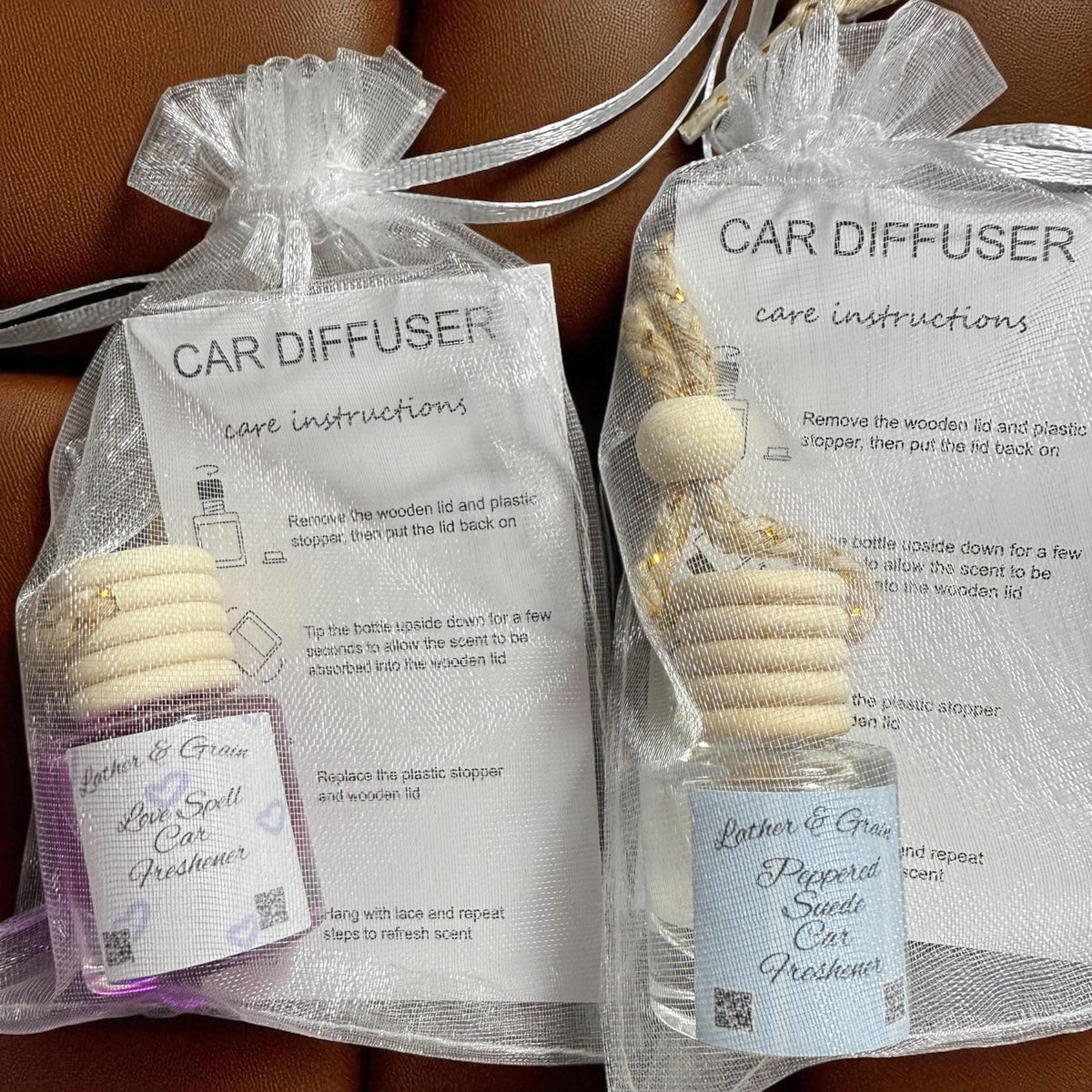 Hanging Car Air Freshener Diffuser: Lots of Different Scents to Choose From