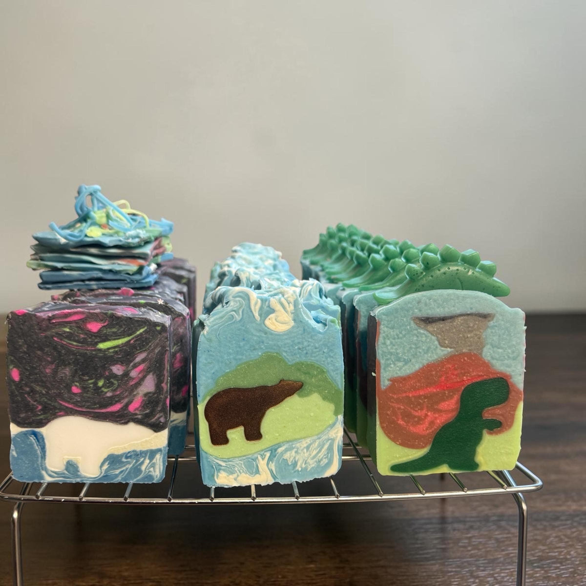 Soap-asaurus Rex~  Dinosaur Themed Soap, Scented in Volcano