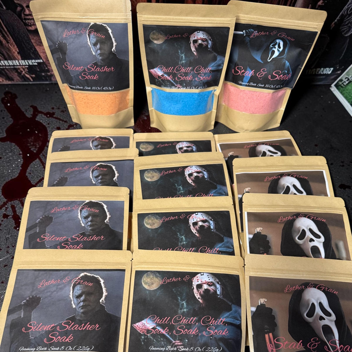 Spooky Slasher Salt Soaks - Buttermilk Foaming Milk Bath with - 9 Screamin Scary Scents