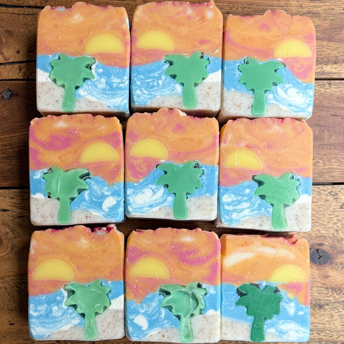 Sunset Beach Soap – Tallow, Goat Milk, Coco Cabana Scent