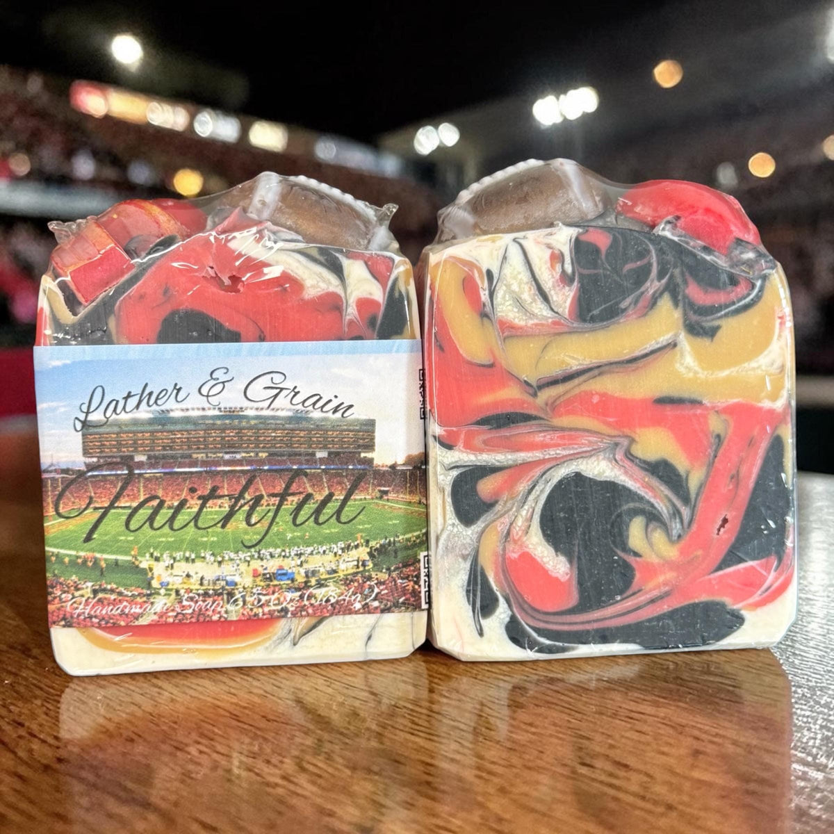 Puddles Oregon Football Handmade Soap – Scented in Emerald Rainfall~ Great Sports Fan Gift!