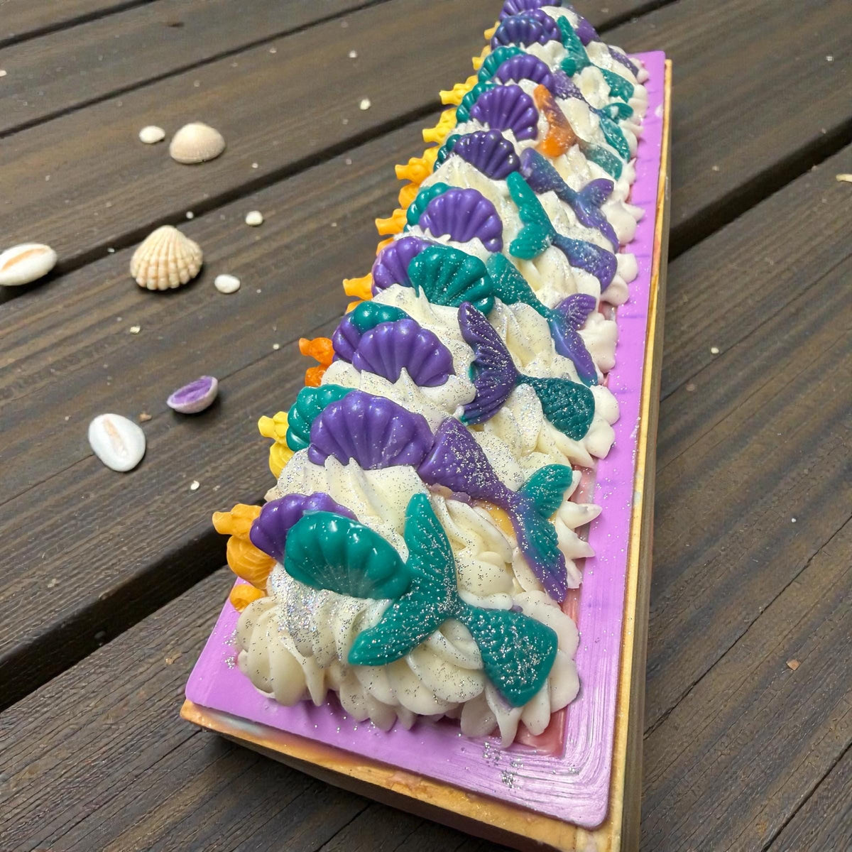 Under the Sea-Mermaid Bar Soap ~ Made with Tallow and Goat Milk -Scented in Volcano Beach