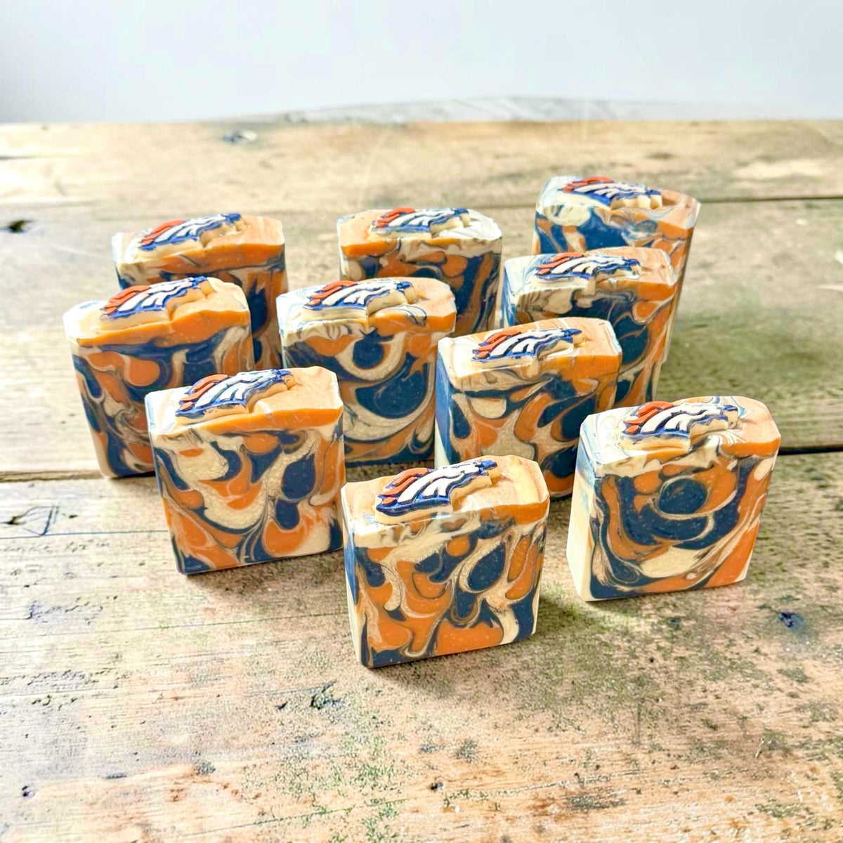 Mile High Fan Football Soap – Scented in Rain Barrel ~ Great Sports Fan Gift! Handmade Tallow and Goat Milk Soap