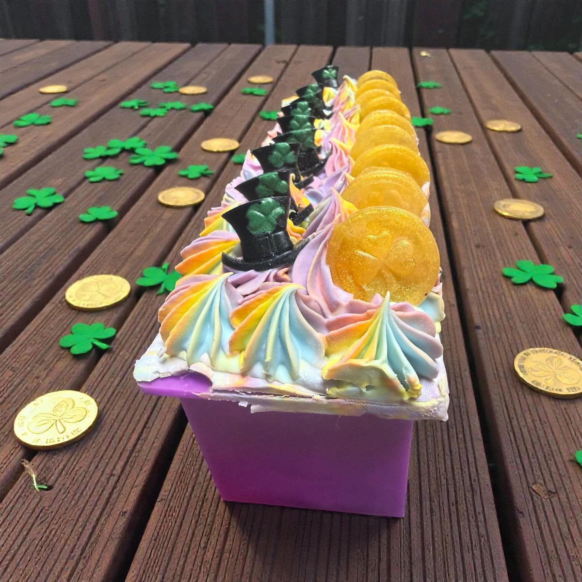 Luck of the Irish Soap Scented in Clover and Aloe. St Patrick’s Day Themed