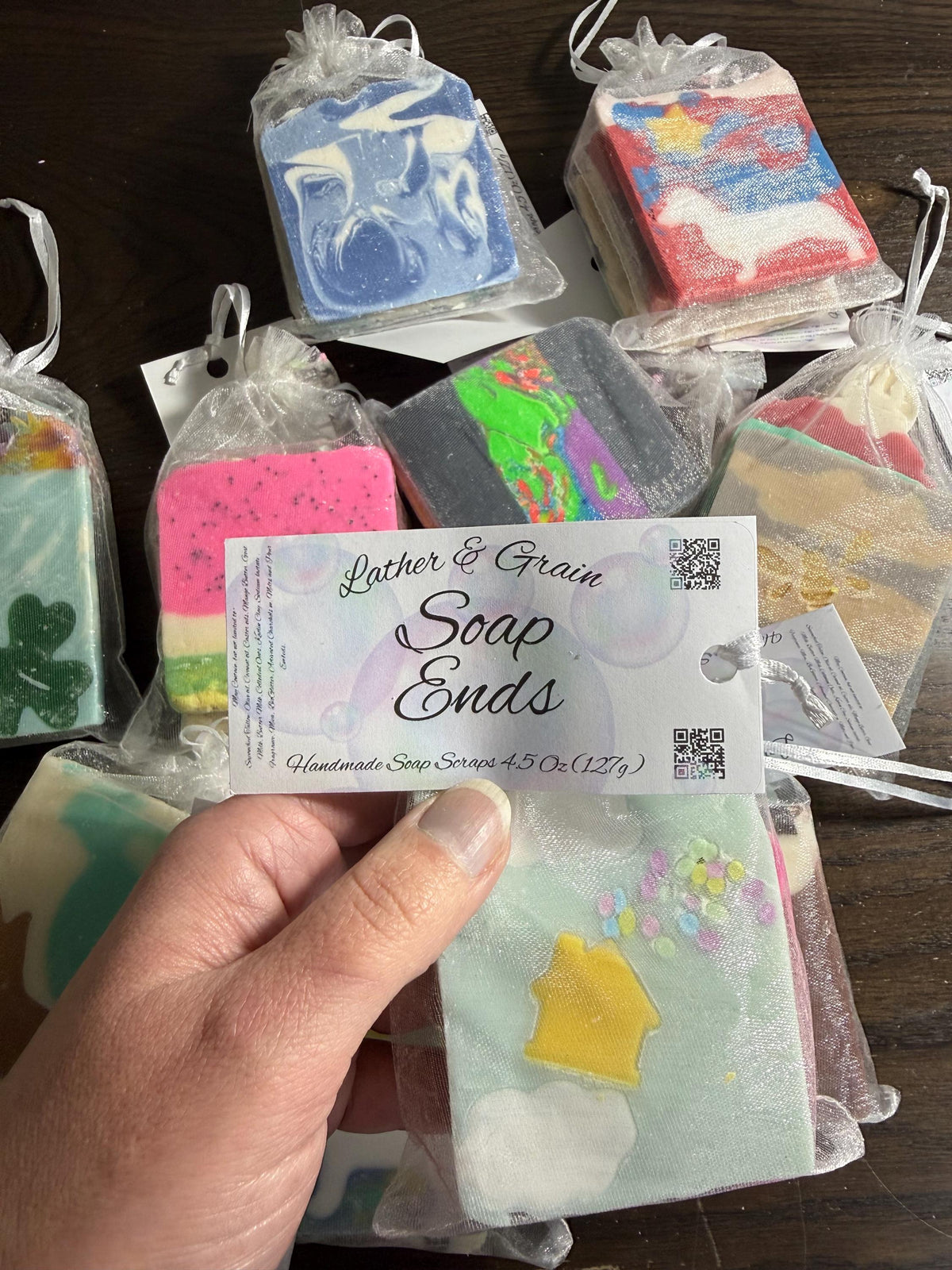 Bags of Soap Ends and Piece Samples  ~Most Made with Tallow, Buttermilk, Goat Milk.