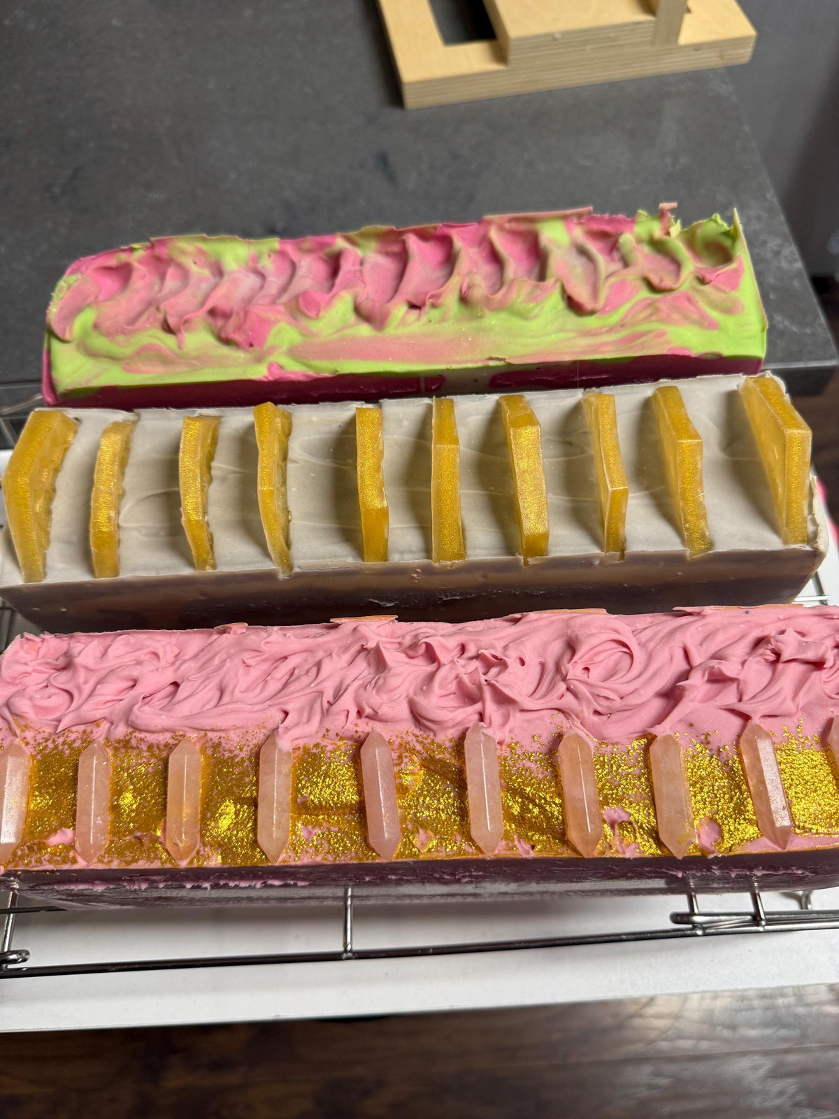 Dragonfruit Hibiscus Soap- With Creamy Buttermilk  and Exfoliating Poppyseeds