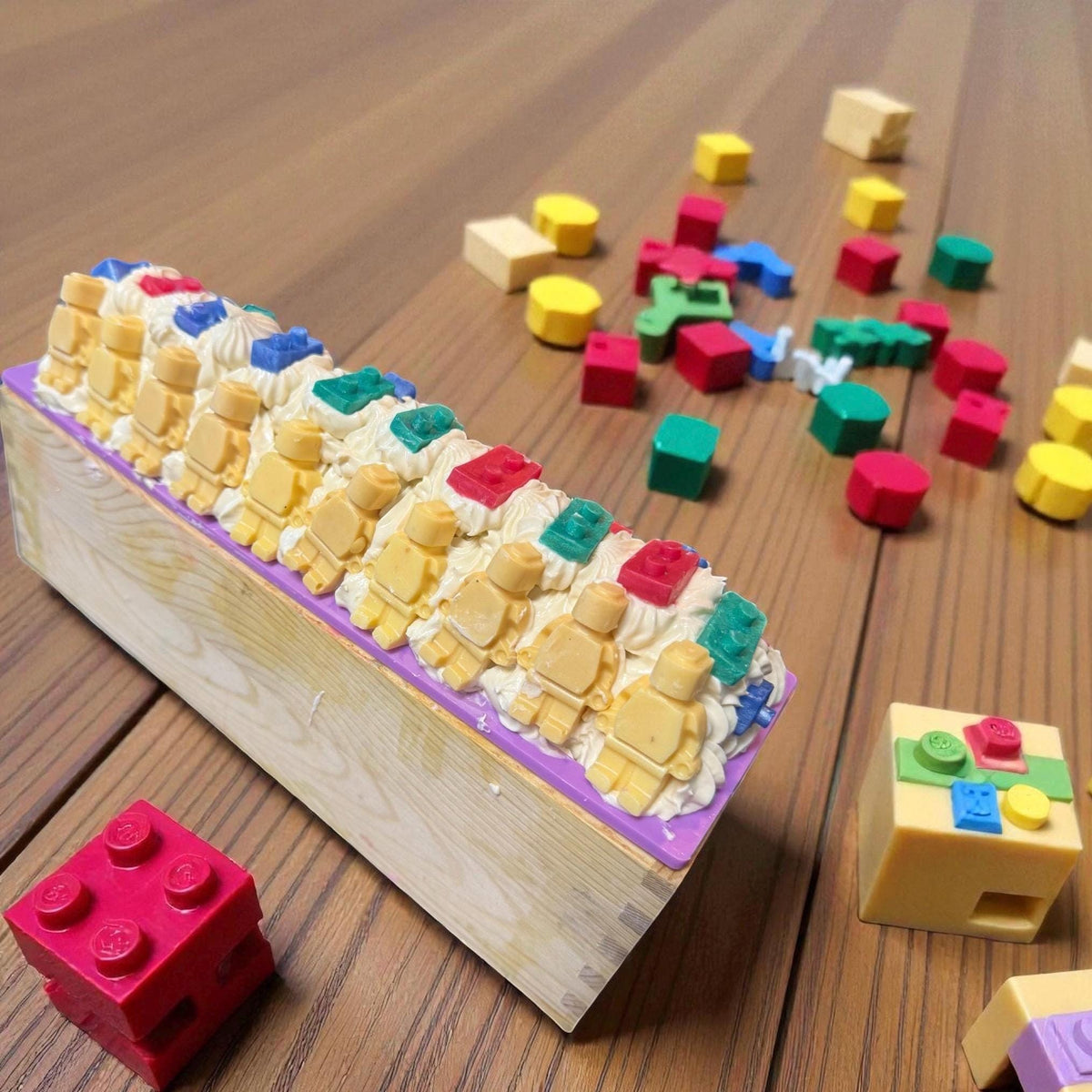 Building Blocks Themed Bar Soap Scented like Lemon Head Candy