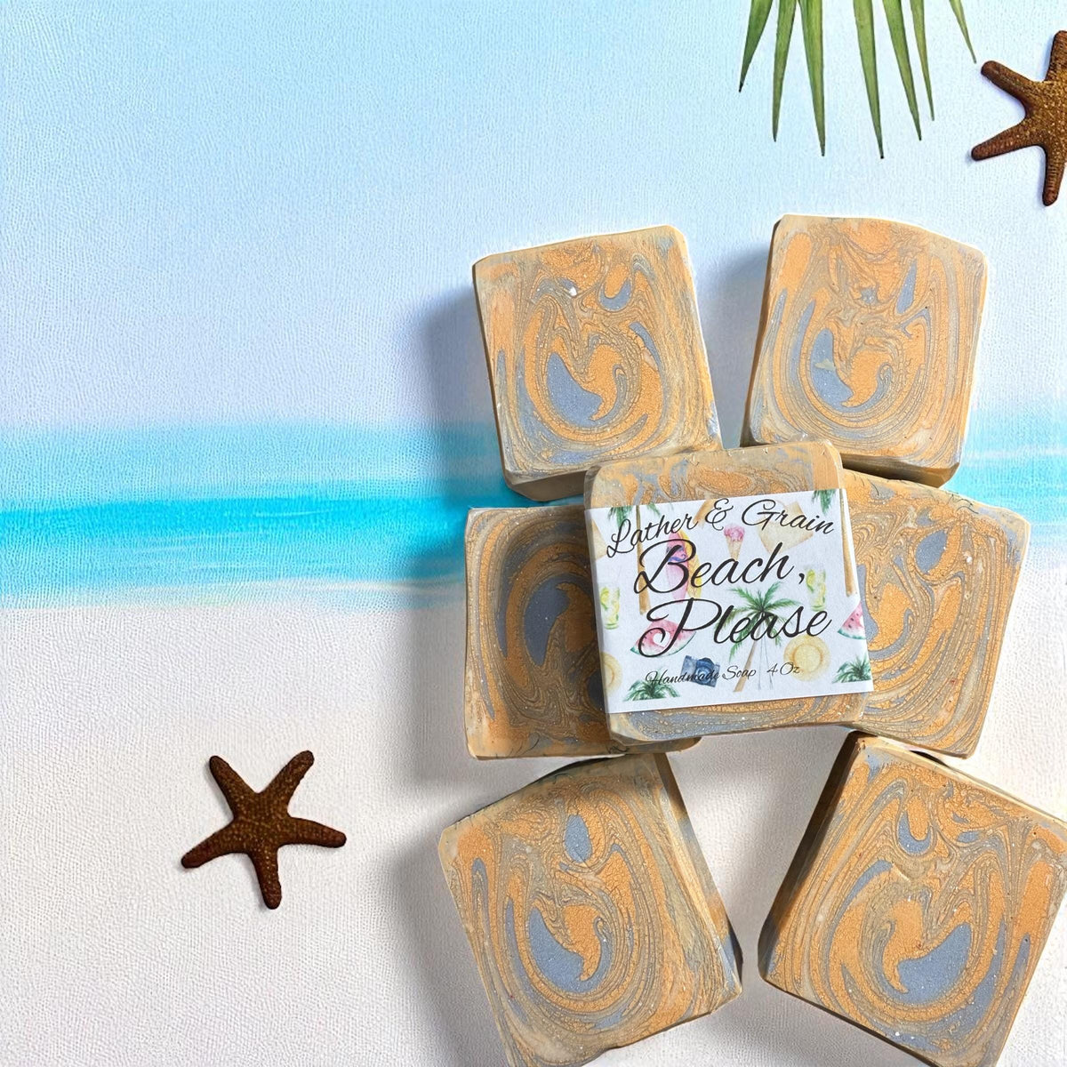 Beach, Please: Tallow Soap- Tropical Island Vacation Scent