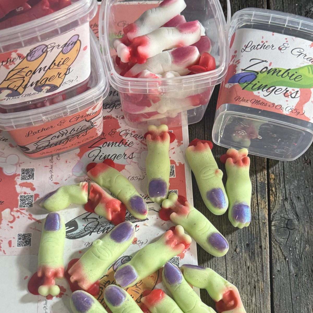 Bloody Zombie Fingers: Horror Shape Tarts- Long Lasting Summerween Scents