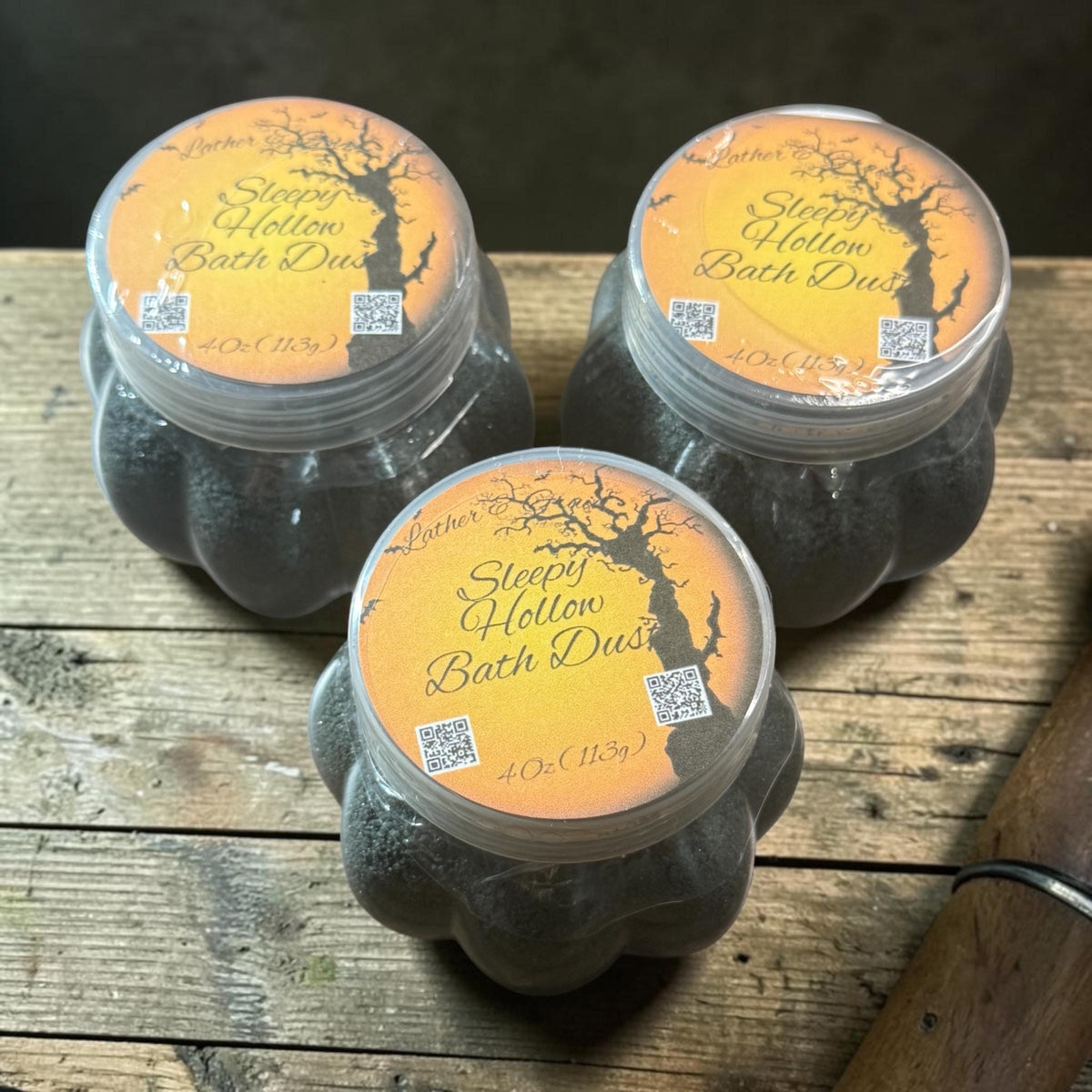 Shimmering Pumpkin Bath Bomb Dust  ~Made with Rich Cocoa Butter and Creamy Buttermilk, Multiple Spooky Scents to Choose From