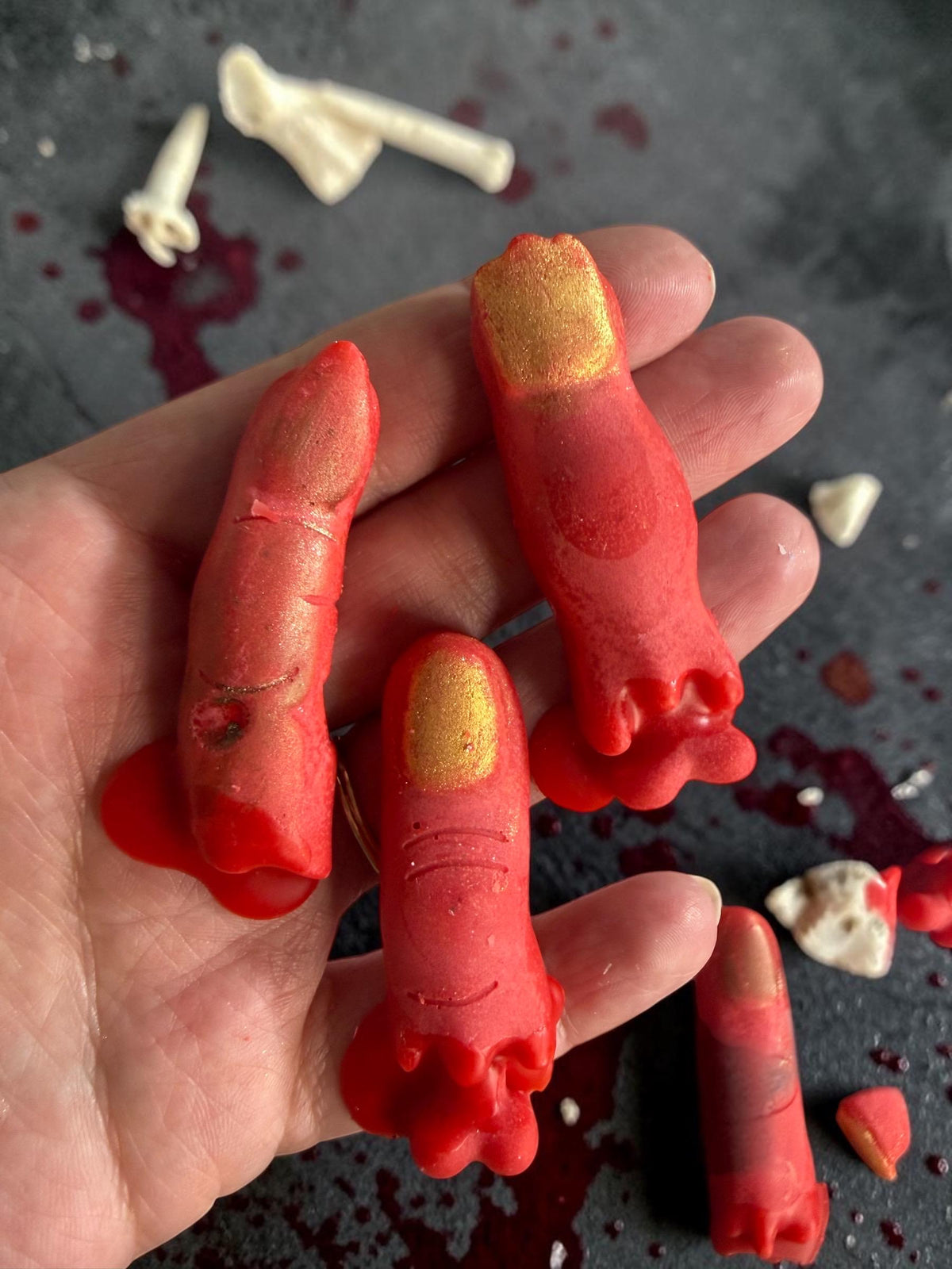 Bloody Zombie Fingers: Horror Shape Tarts- Long Lasting Summerween Scents