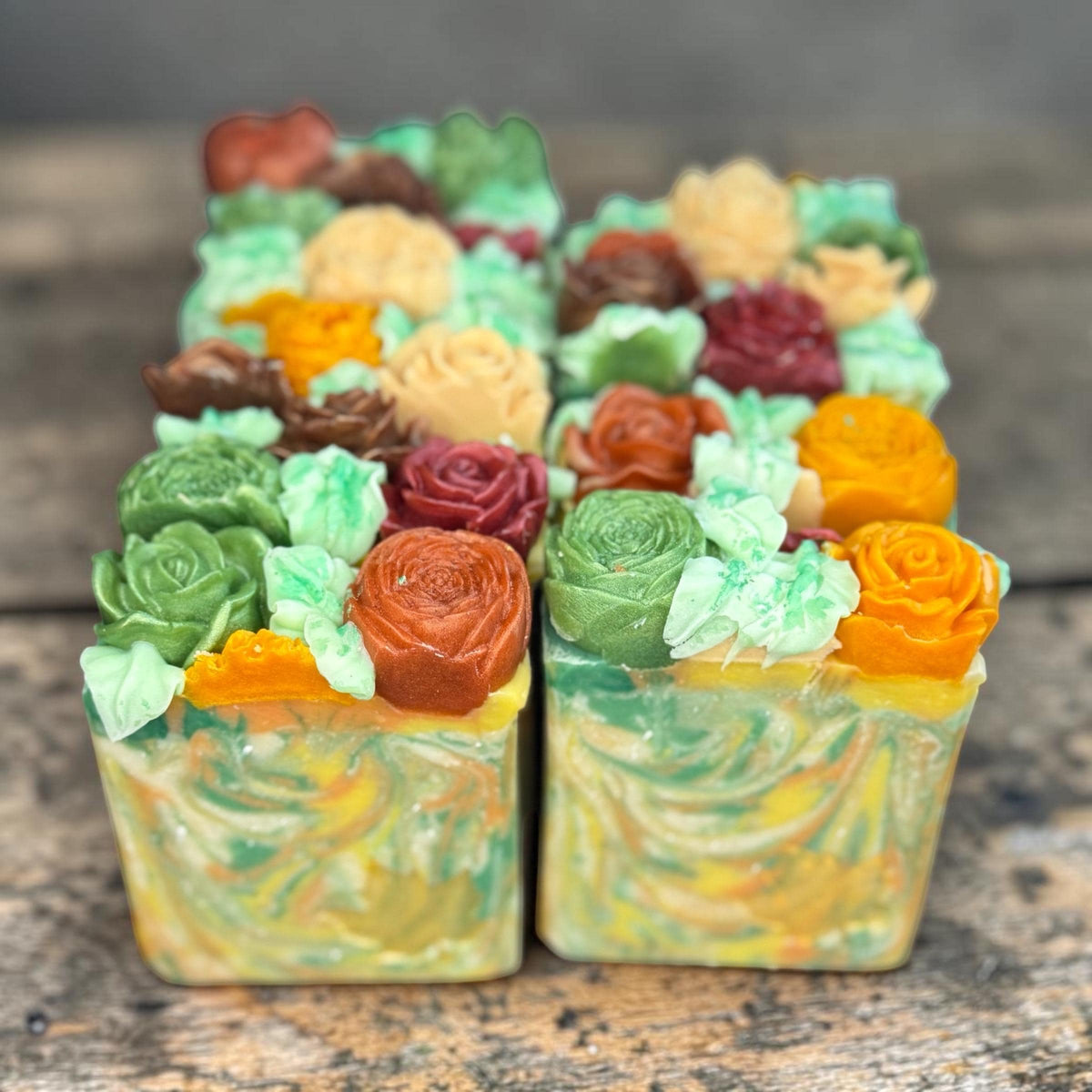 Autumn Blossom Bar Soap- Scented in Dark Elegance or Autumn Moon Made with Tallow and Goat Milk