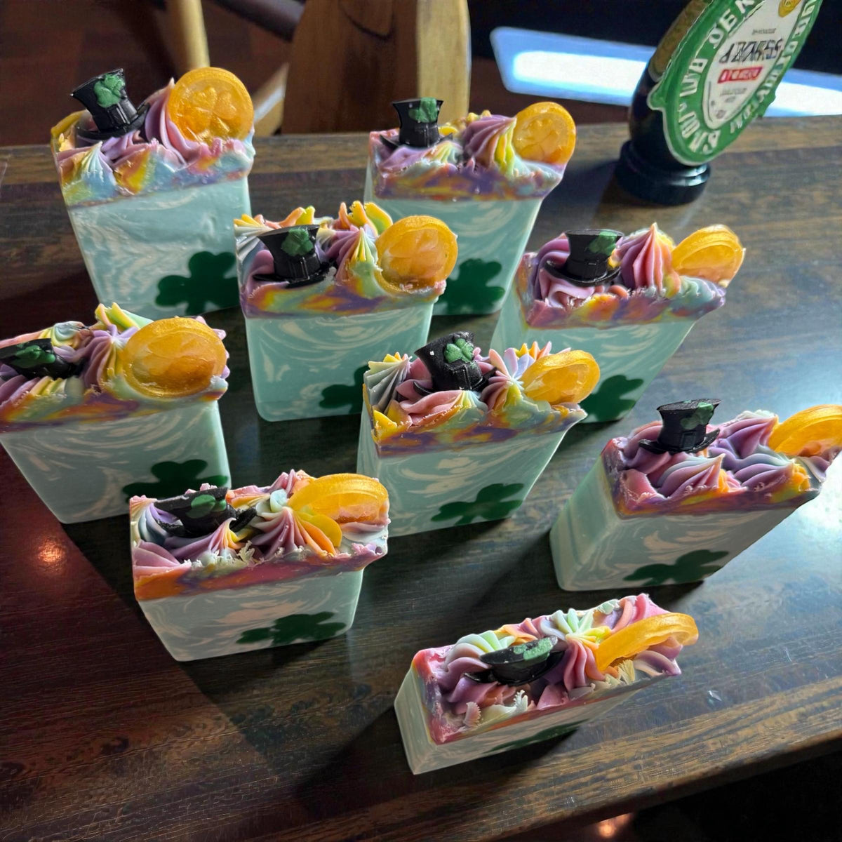 Luck of the Irish Soap Scented in Clover and Aloe. St Patrick’s Day Themed