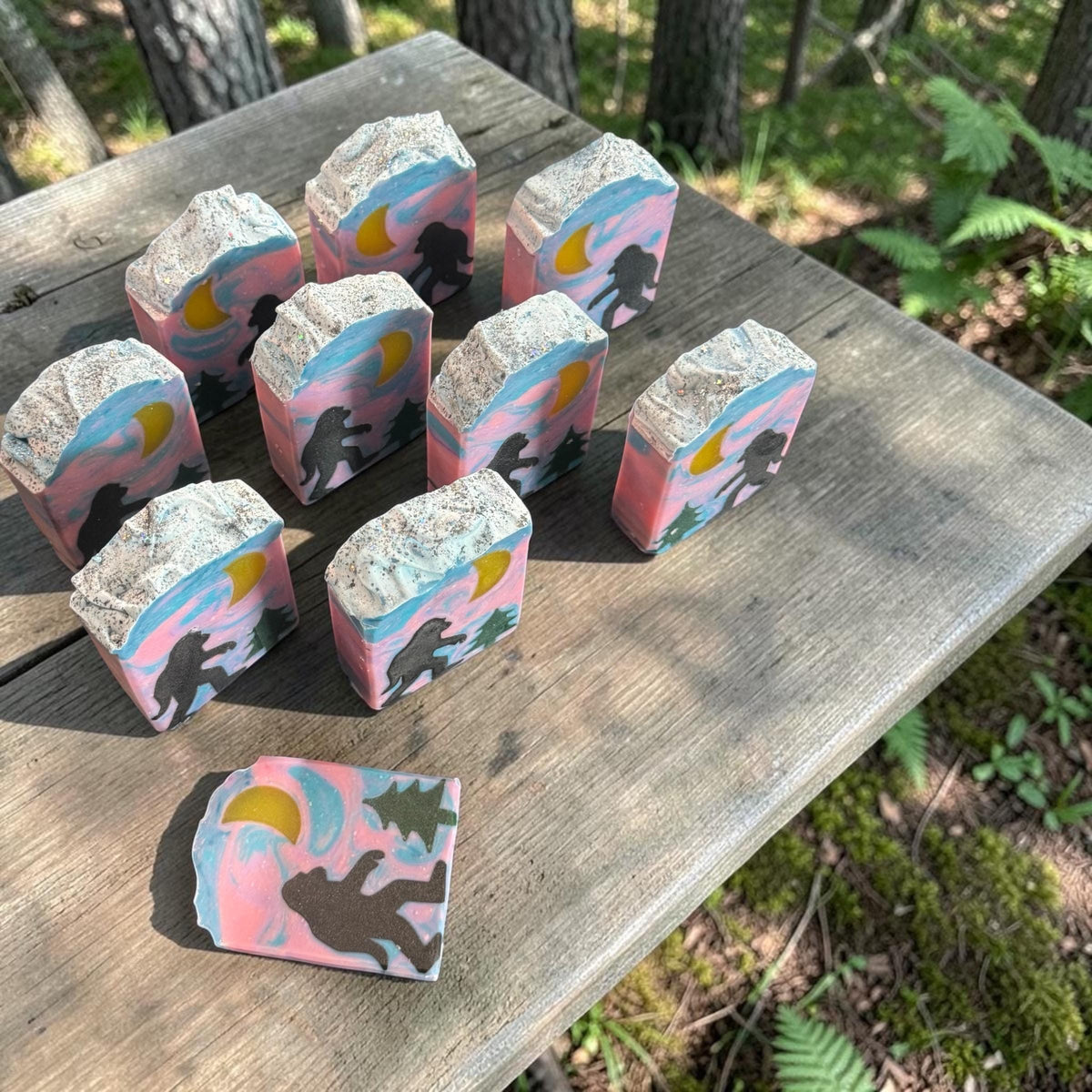 Sasquatch Tallow and Goat Milk Soap -Scented in Woodland Elves