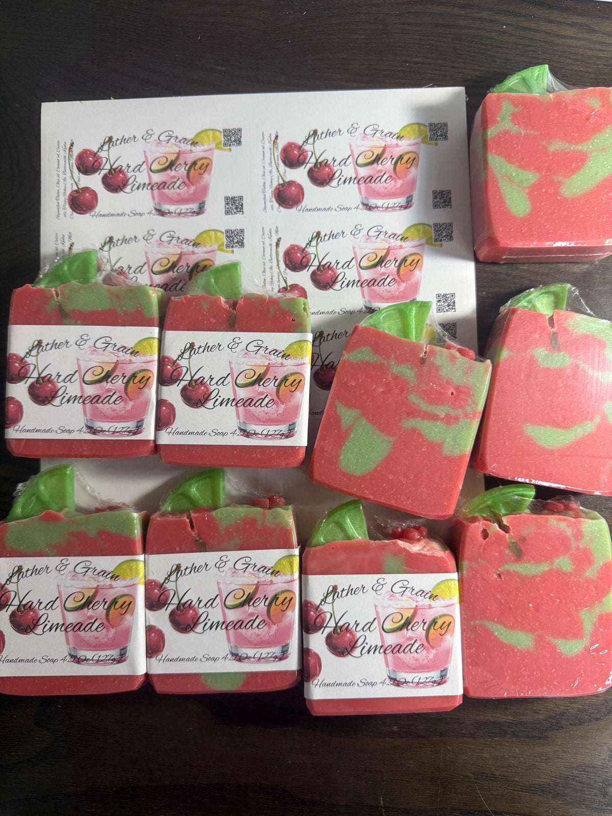 Cherry Limeade Ale Soap – Tallow Cold Process Soap with Buttermilk