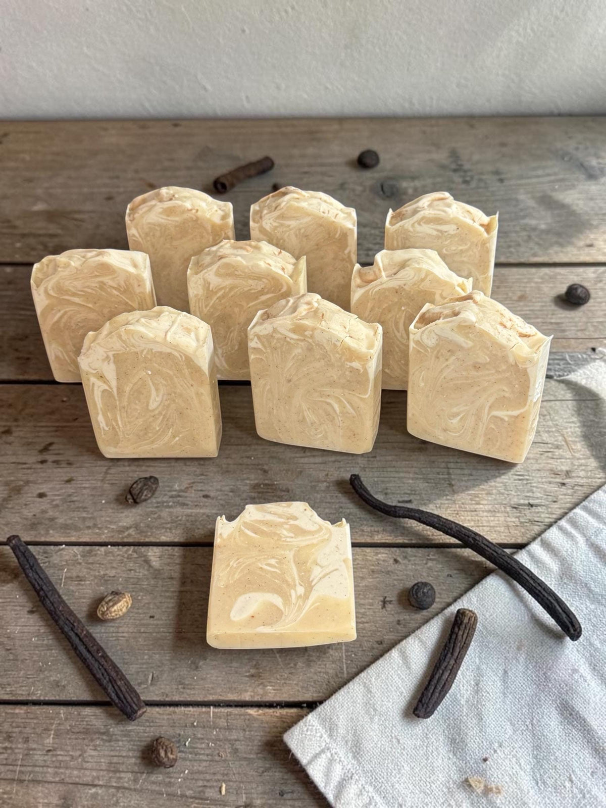 Madagascar Vanilla Bean Buttercream- Goat Milk Soap: Artisan made , Last 2 Bars Color Change Discount!