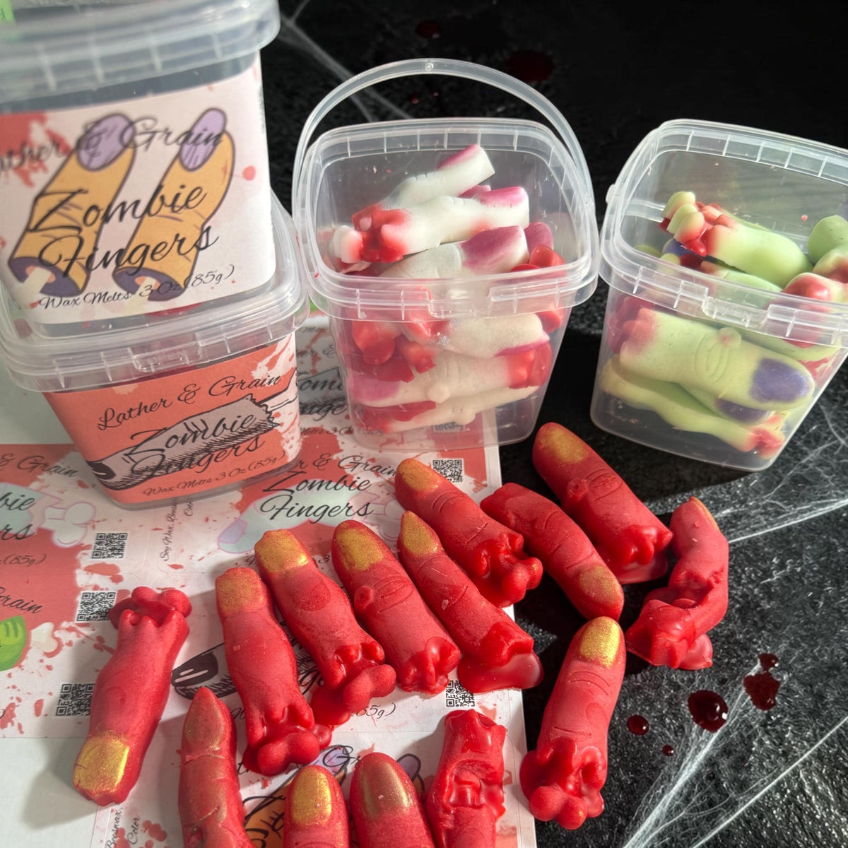 Bloody Zombie Fingers: Horror Shape Tarts- Long Lasting Summerween Scents